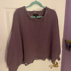 Absolutely Creative Worldwide Purple Sweater